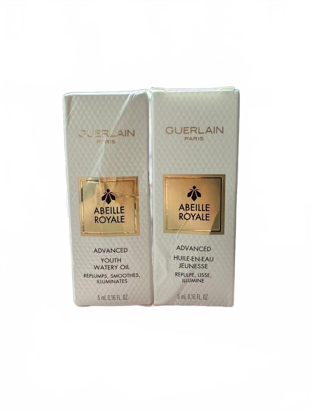 2 Guerlain Abeille Royale Youth Watery Oil 5ml NIB